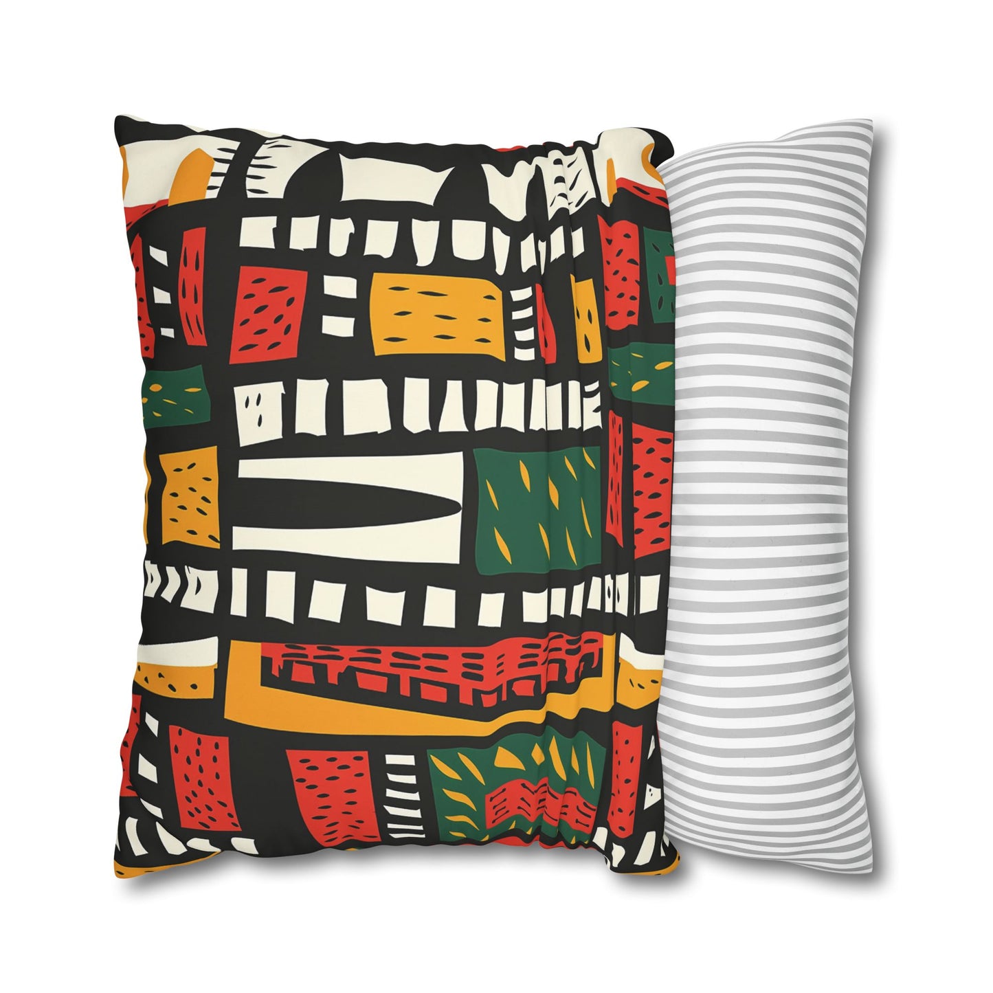 Tribal Harmony Square Poly Canvas Pillowcase