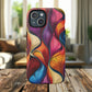 Vibrant Leaf Wave Tough Magnetic Phone Case, Vibrant Smartphone Cover, Unique Protective Case for Gifts, Phone Accessories, Trendy Design