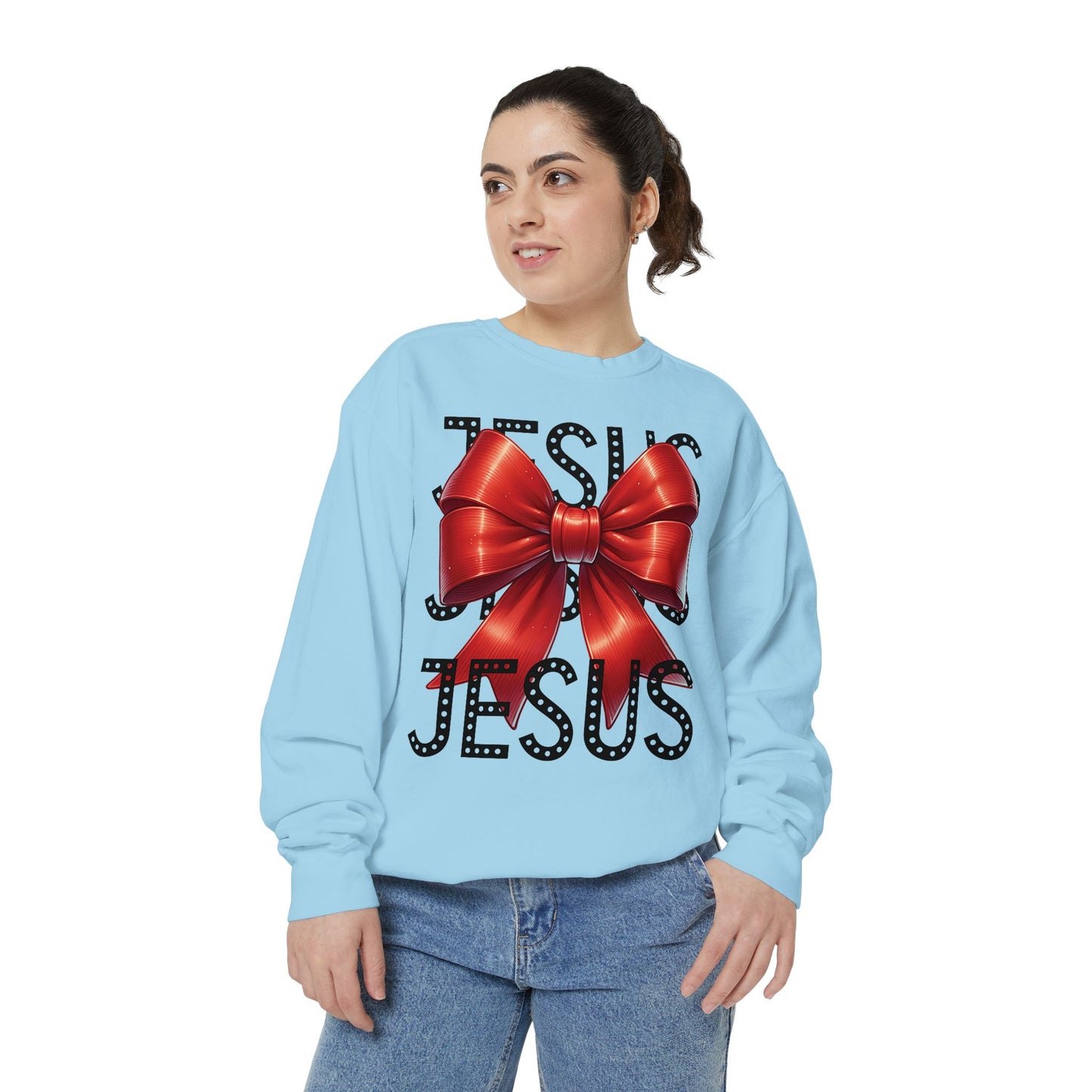 JESUS Unisex Comfort Colors Garment-Dyed Sweatshirt