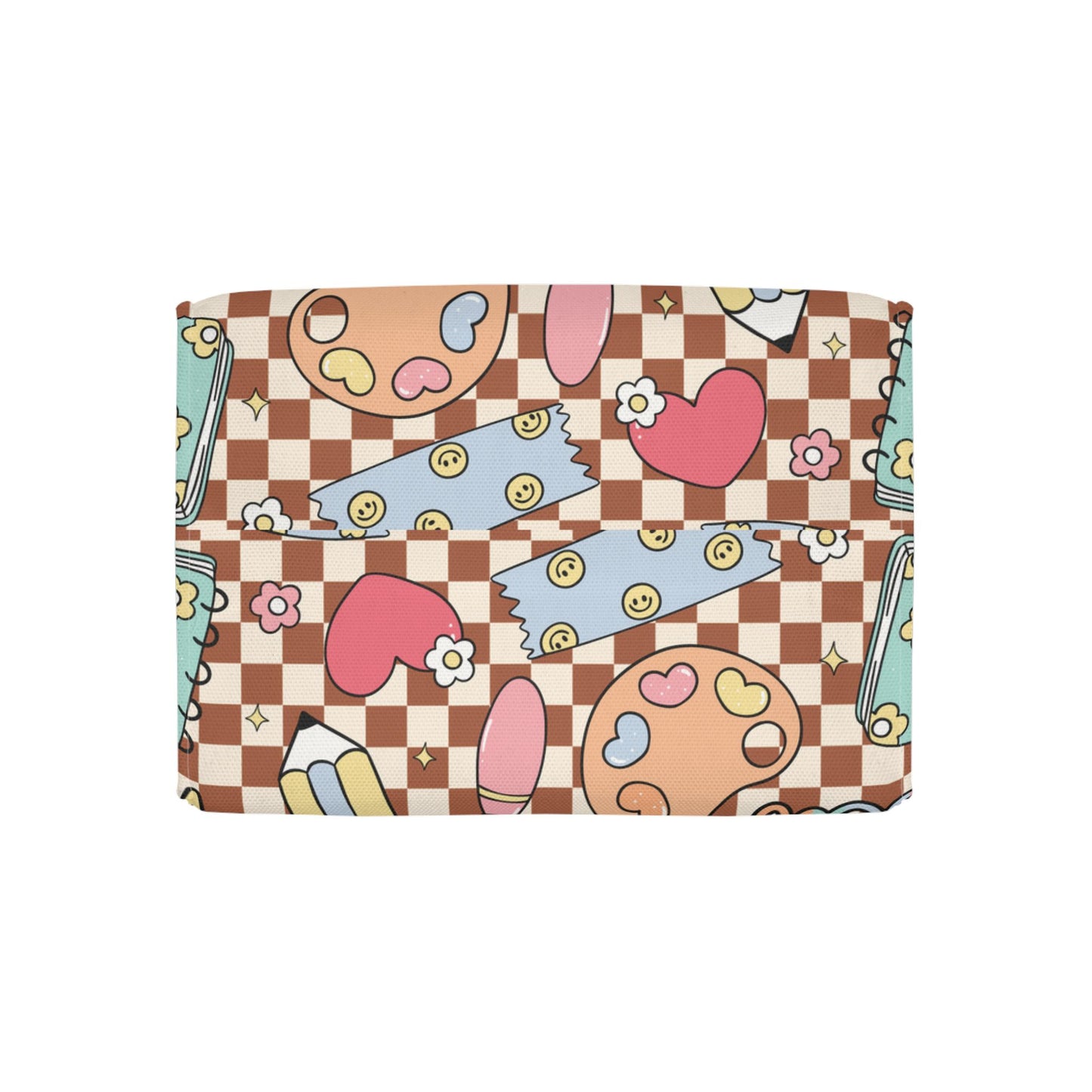 Custom Brown Doodle Daydream Composition Book Inspired Stylish Polyester Lunch Box for Kids - Perfect for School, Picnics, or Snacks | Personalized ABC Design, Back to School, Family [...]