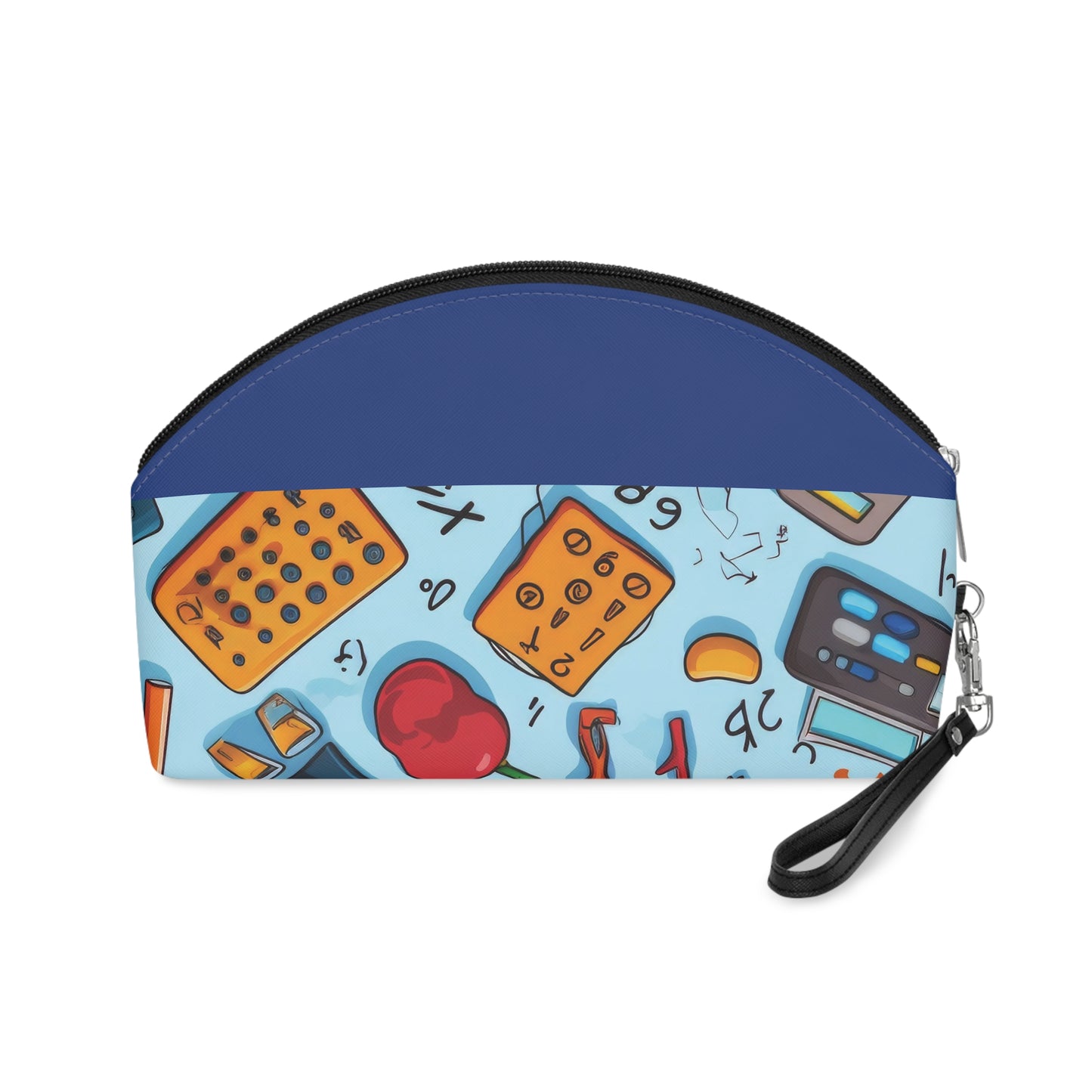 Blue Academic Adventures Makeup Bag