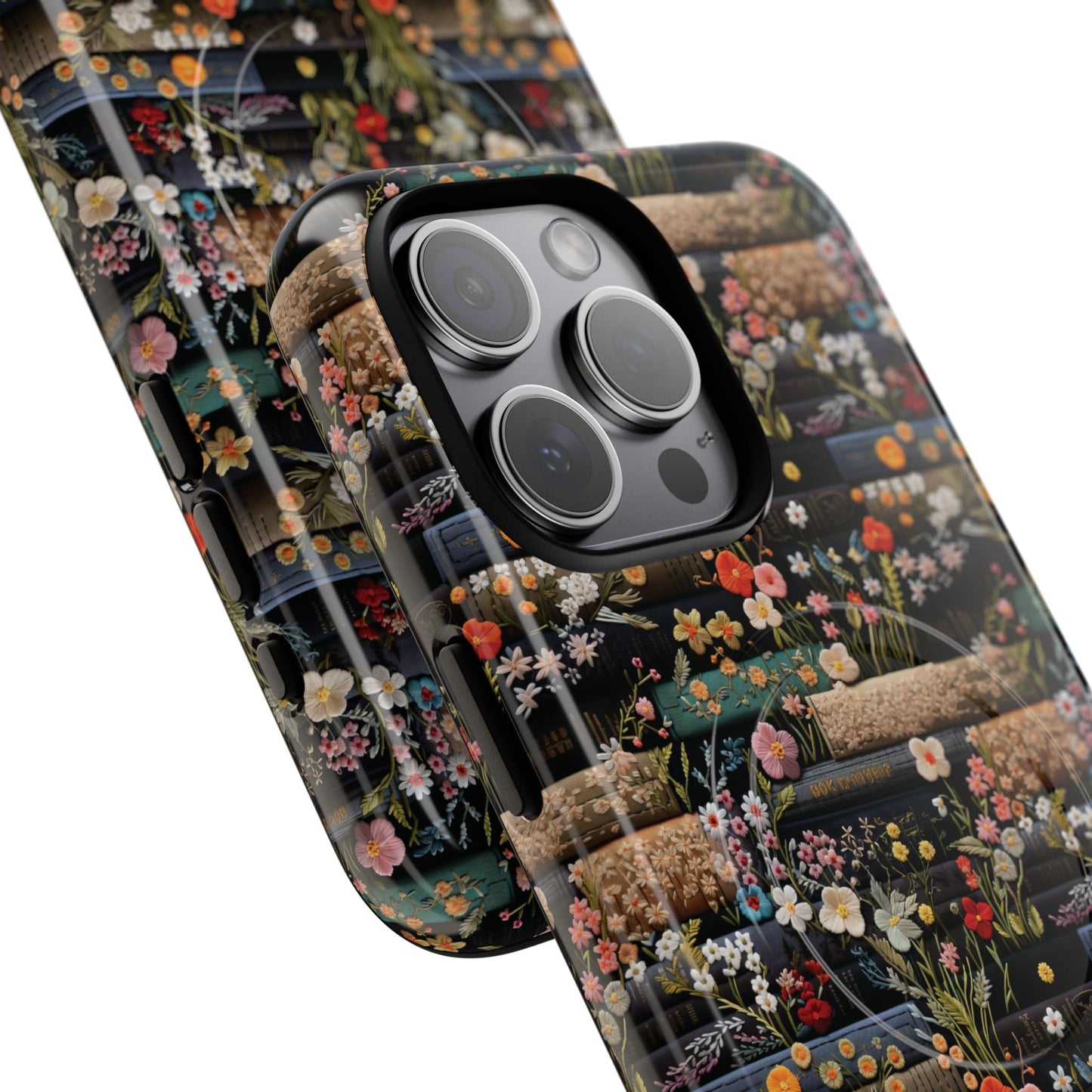 Floral Library Dreams Tough iPhone Magnetic Cases, Stylish Protective Cover, Customizable Gift for Nature Lovers, Festive Accessory for iPhone