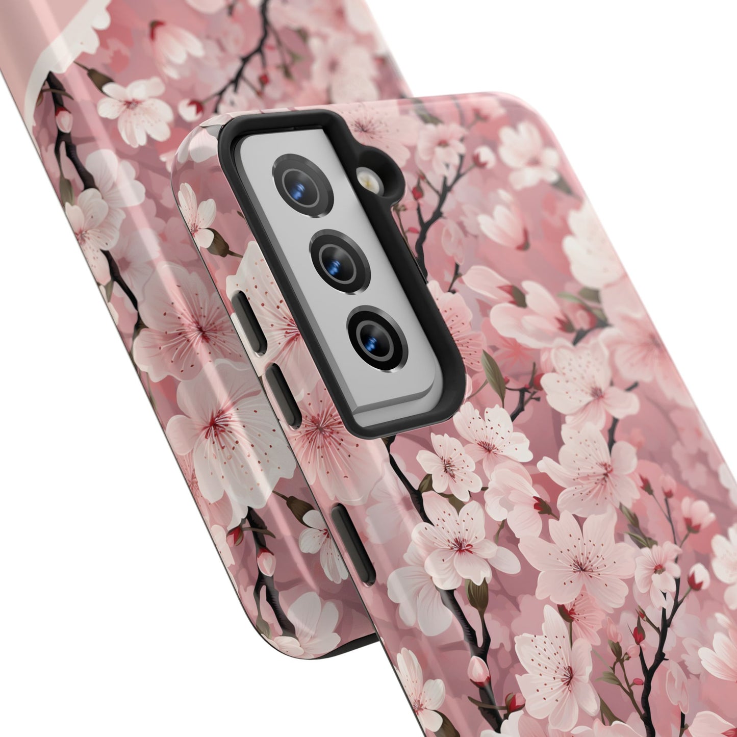 Personalized Cherry Blossom iPhone and Samsung Tough Phone Cases