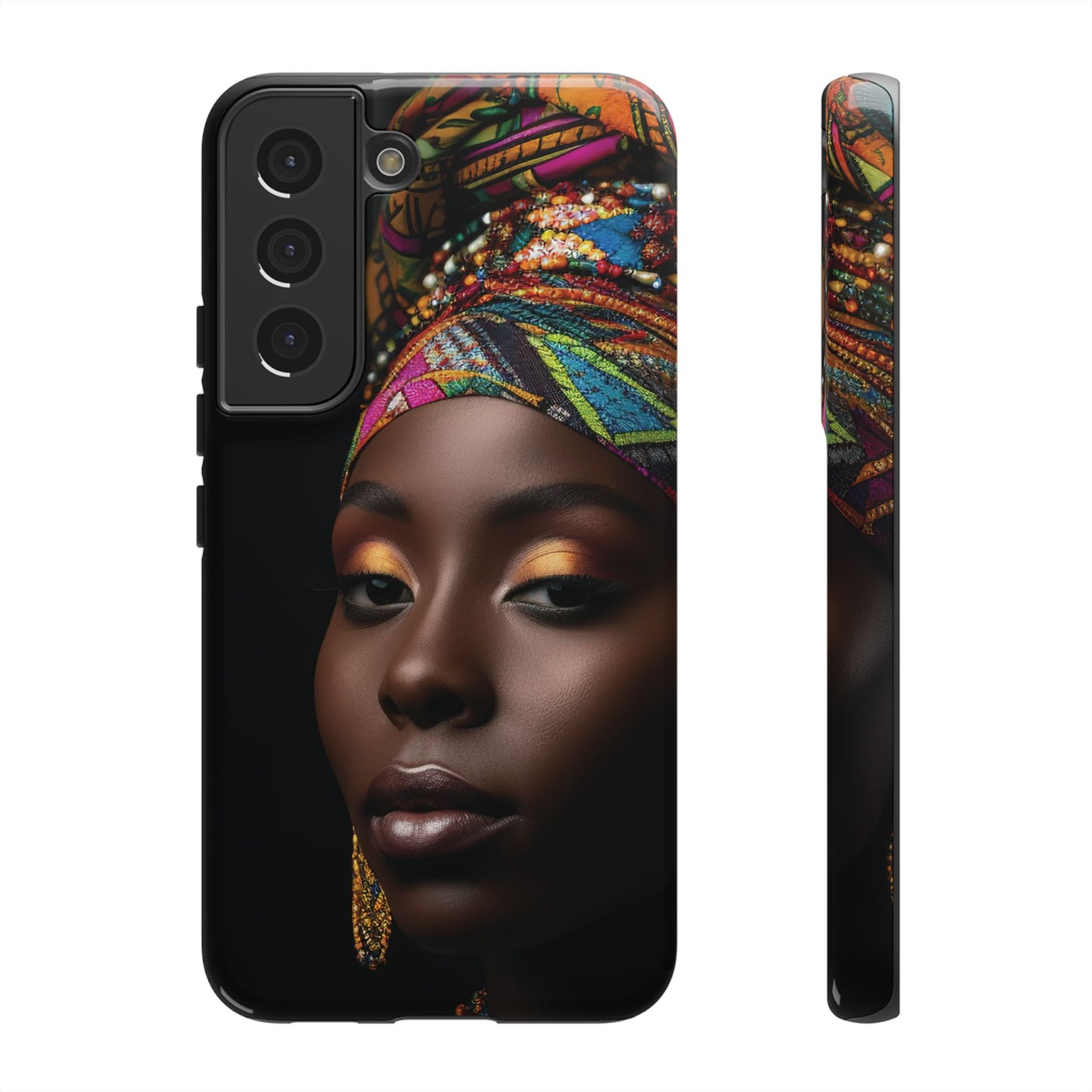 Regal Reflections: African Majesty Tough Google Pixel, iPhone and Samsung Cases.