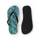 Blue Tropical Bliss Flip Flops