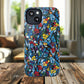 Colorful Floral Phone Case, Tough Magnetic Phone Cover, Durable Tech Accessory, Unique Gift for Her, Vibrant Smartphone Case