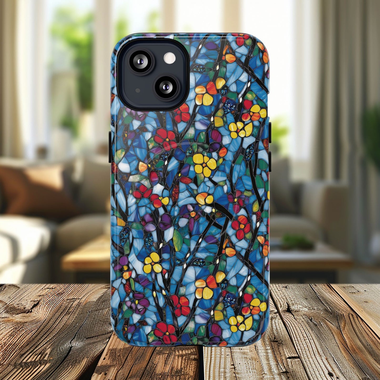Colorful Floral Phone Case, Tough Magnetic Phone Cover, Durable Tech Accessory, Unique Gift for Her, Vibrant Smartphone Case