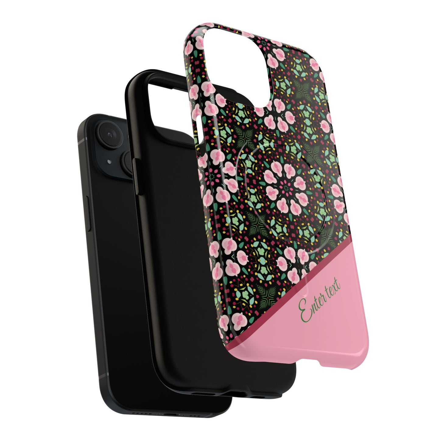 Personalized Twilight Petal Tapestry Floral Tough Magnetic MagSafe® iPhone Case, Durable iPhone Protector, Unique Gift for Her, Stylish Tech Accessories.