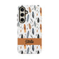 Personalized Whispering Feathers Samsung, Google Pixel and iPhone Case, Custom Name Case.
