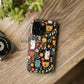 Whimsical Feline Garden iPhone and Samsung Tough Phone Cases