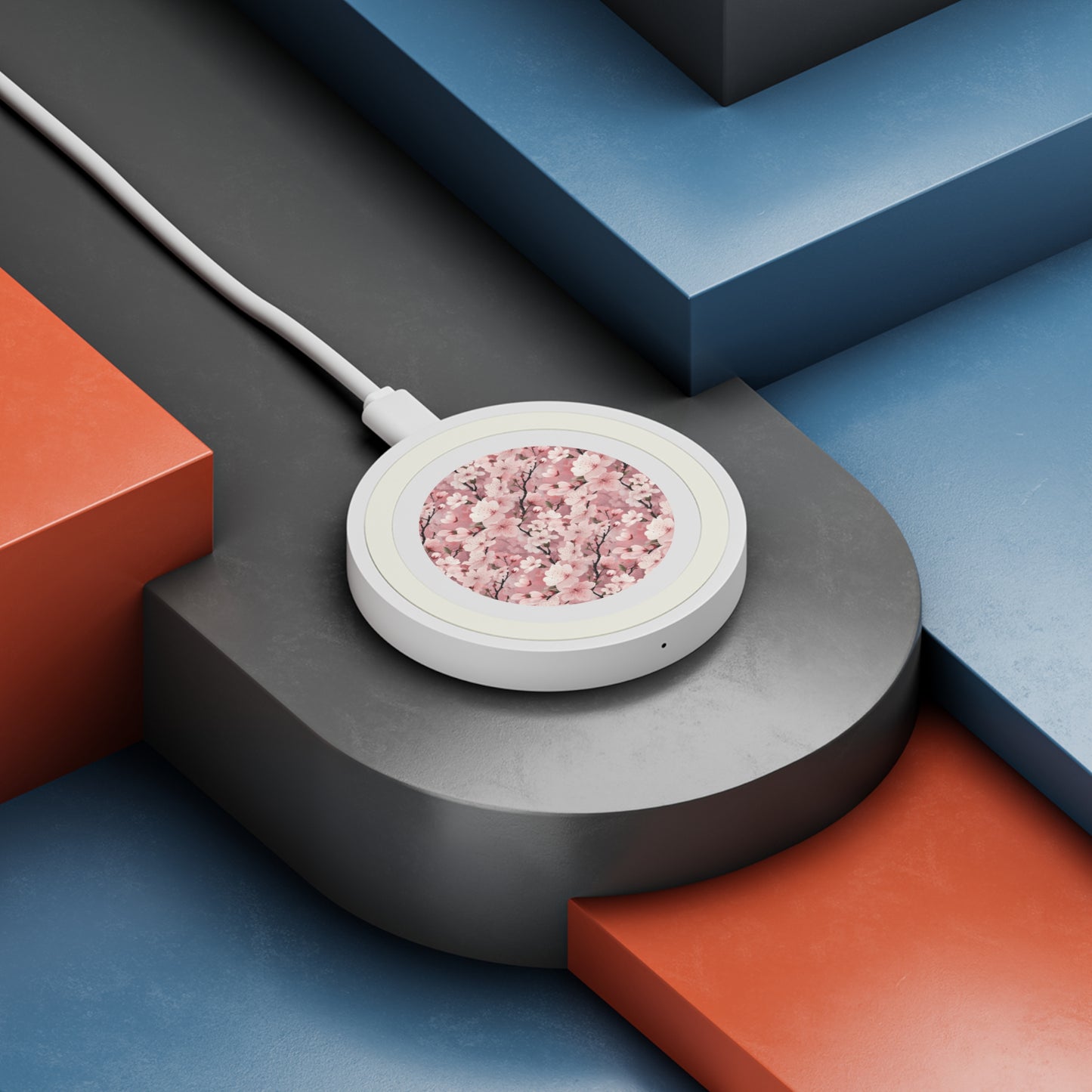 Cherry Blossom Floral Wireless Charging Pad