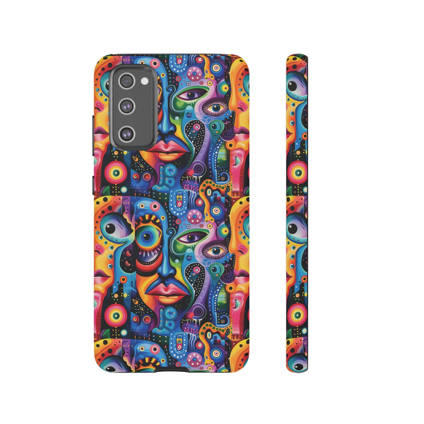 Psychedelic Visions Vibrant Samsung, iPhone and Google Pixel Phone Cases - Colorful Artistic Design
