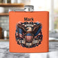 Personalized 4th of July Stainless Steel Flask – Patriotic Eagle Hip Flask (6 oz)