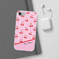 Personalized Cherry Blossom Dreams Flexi Case — Pink Retro Cherry iPhone® 7/8, 11, 12, 13, 14, 15, 16, 17, X/XS, SE, XR, Mini, Pro, Pro Max, Plus Cases.