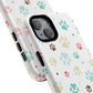 Pet Lover Magnetic iPhone Case - Cute Paw Print Design, Tough Magnetic Cases for Dog and Cat Owners, Gift for Animal Lovers