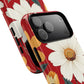 Floral Fusion Tough Magnetic Phone Case | Flower Design, Durable Protective Cover, Gift for Her, Spring Style, Unique Phone Accessory.