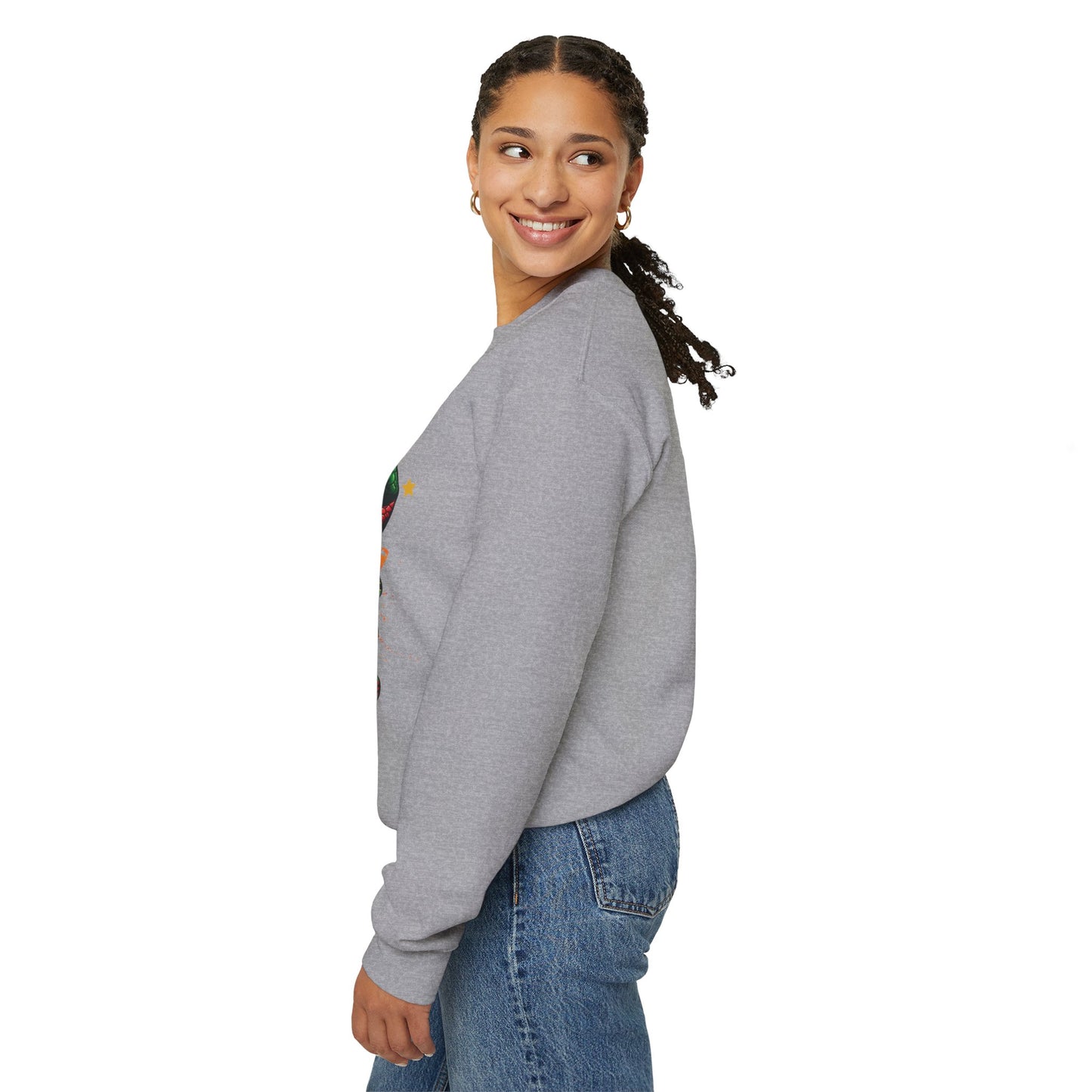 Black LOVE Unisex Heavy Blend™ Crewneck Sweatshirt