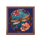 Dragonfly Stained Glass Jewelry Box — Floral Keepsake Storage
