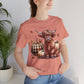 Autumn Highland Cow Charm Unisex Jersey Short Sleeve Tee