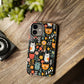 Whimsical Feline Garden iPhone and Samsung Tough Phone Cases,