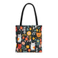 Whimsical Feline Garden Tote Bag (AOP)