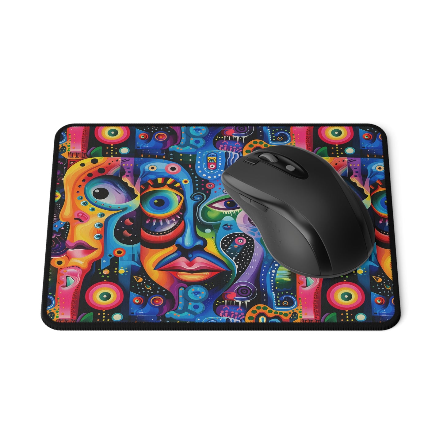 Psychedelic Visions Vibrant Abstract Gaming Mouse Pad - Non-Slip Design for Gamers