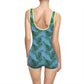 Blue Tropical Bliss Women's Vintage Swimsuit (AOP)