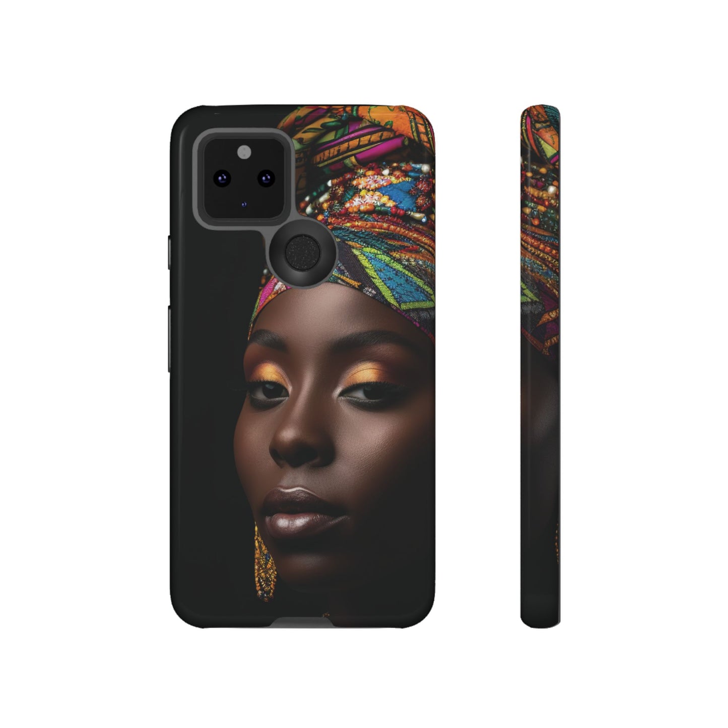 Regal Reflections: African Majesty Tough Google Pixel, iPhone and Samsung Cases.