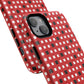 Crimson Gridlock Tough iPhone Magnetic Cases, Durable iPhone Accessories, Gift for Tech Lovers, Modern Design