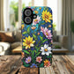 Flower Garden Stained Glass Phone Case, Tough Magnetic Cases, Floral Phone Cover, Durable Phone Accessories, Spring Gift, Birthday Present