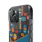Phone Case — Colorful Abstract Faces Clear Impact-Resistant Case