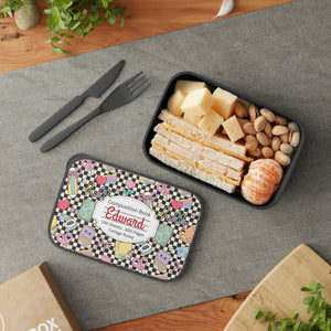 Personalized Black Doodle Daydream Composition Book Inspired Bento Box, Fun Lunch Container, School Lunch, Meal Prep, Kids' Utensils, Back to School, Child's Lunchbox