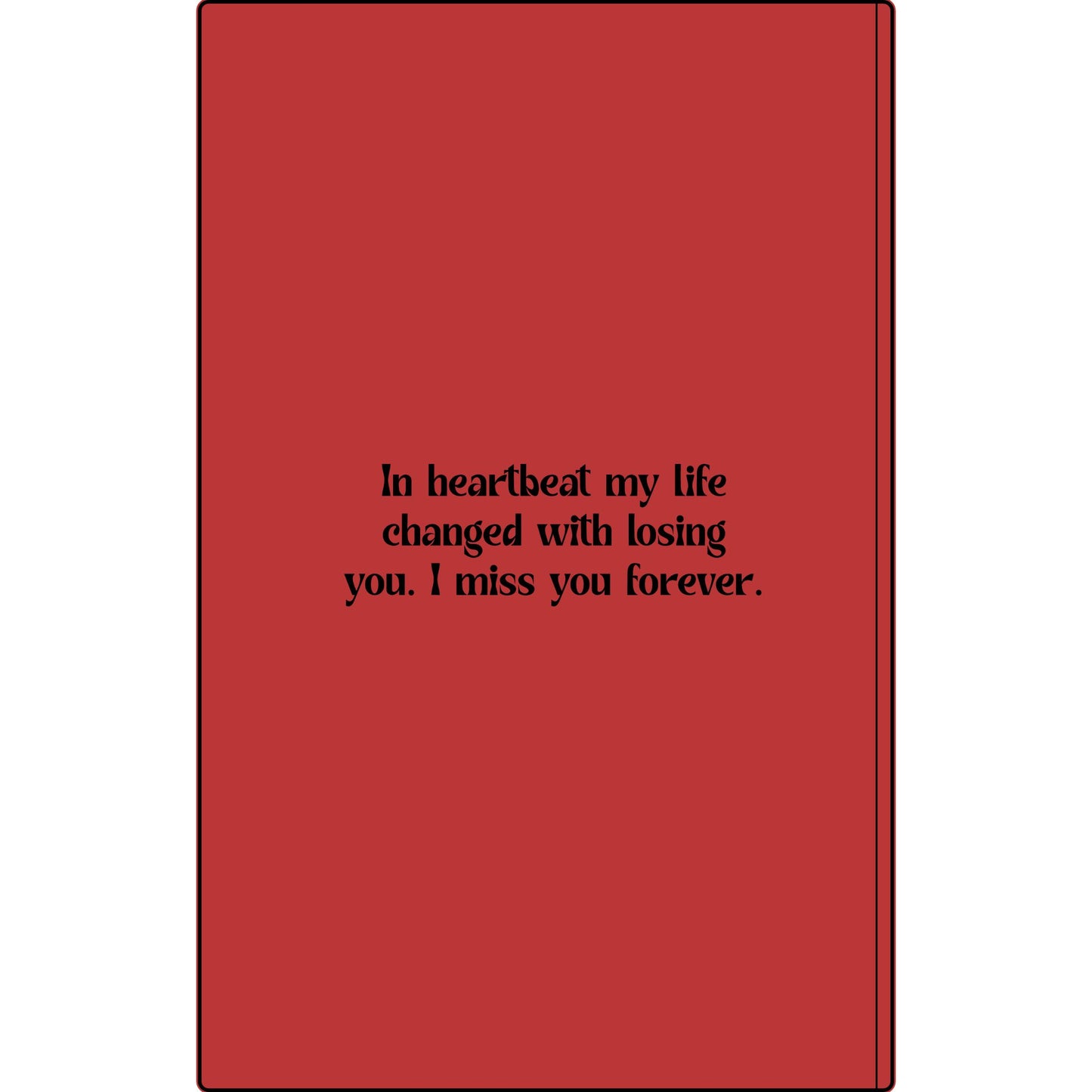 Personalized Dear Mum/Dad/Sister/Friend Engraved Vegan Leather Journal — "Things I Wish to Share with You" Memorial Gift