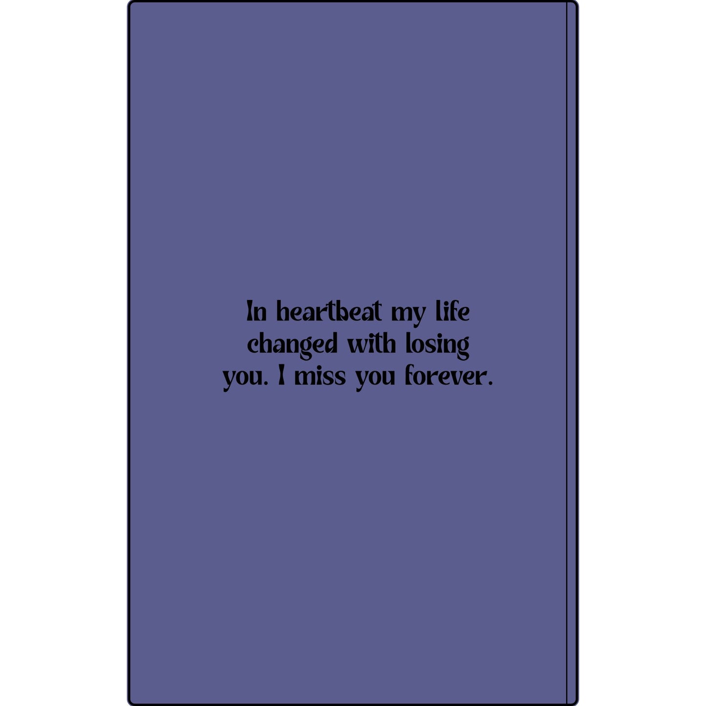 Personalized Dear Mum/Dad/Sister/Friend Engraved Vegan Leather Journal — "Things I Wish to Share with You" Memorial Gift