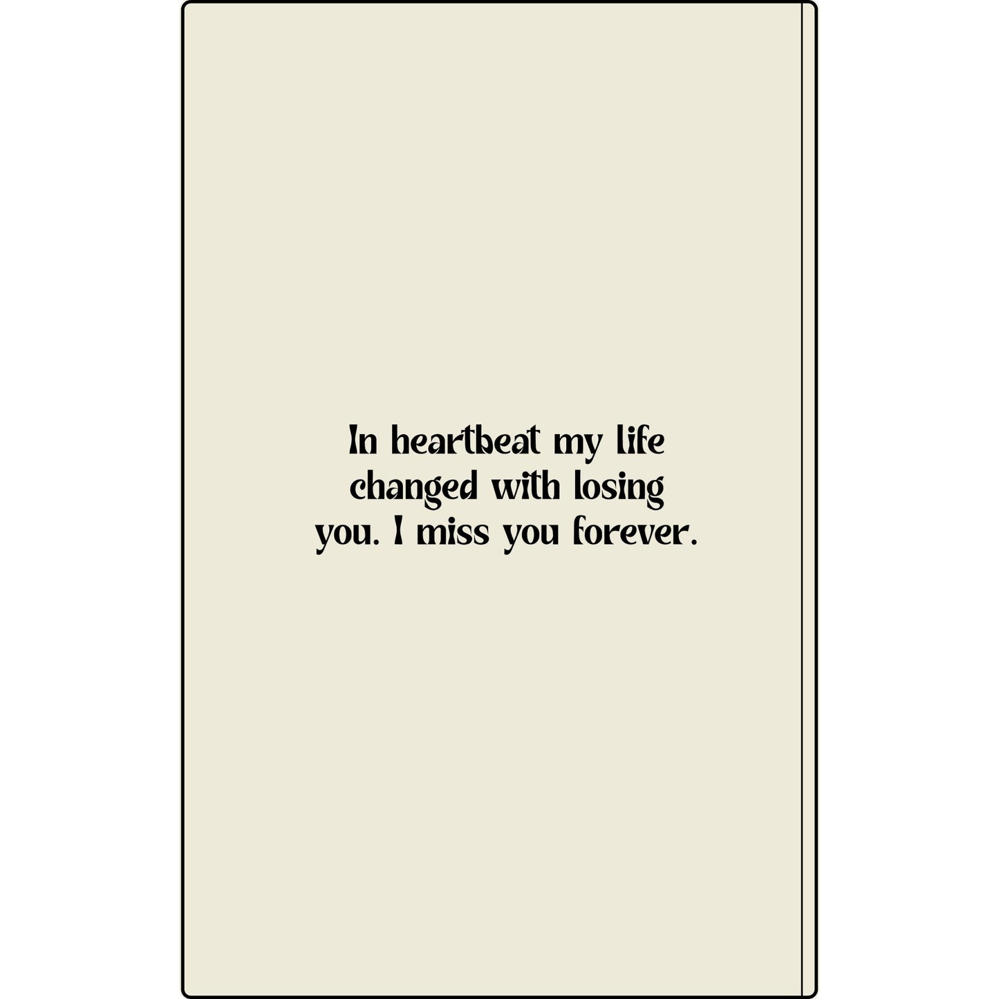 Personalized Dear Mum/Dad/Sister/Friend Engraved Vegan Leather Journal — "Things I Wish to Share with You" Memorial Gift