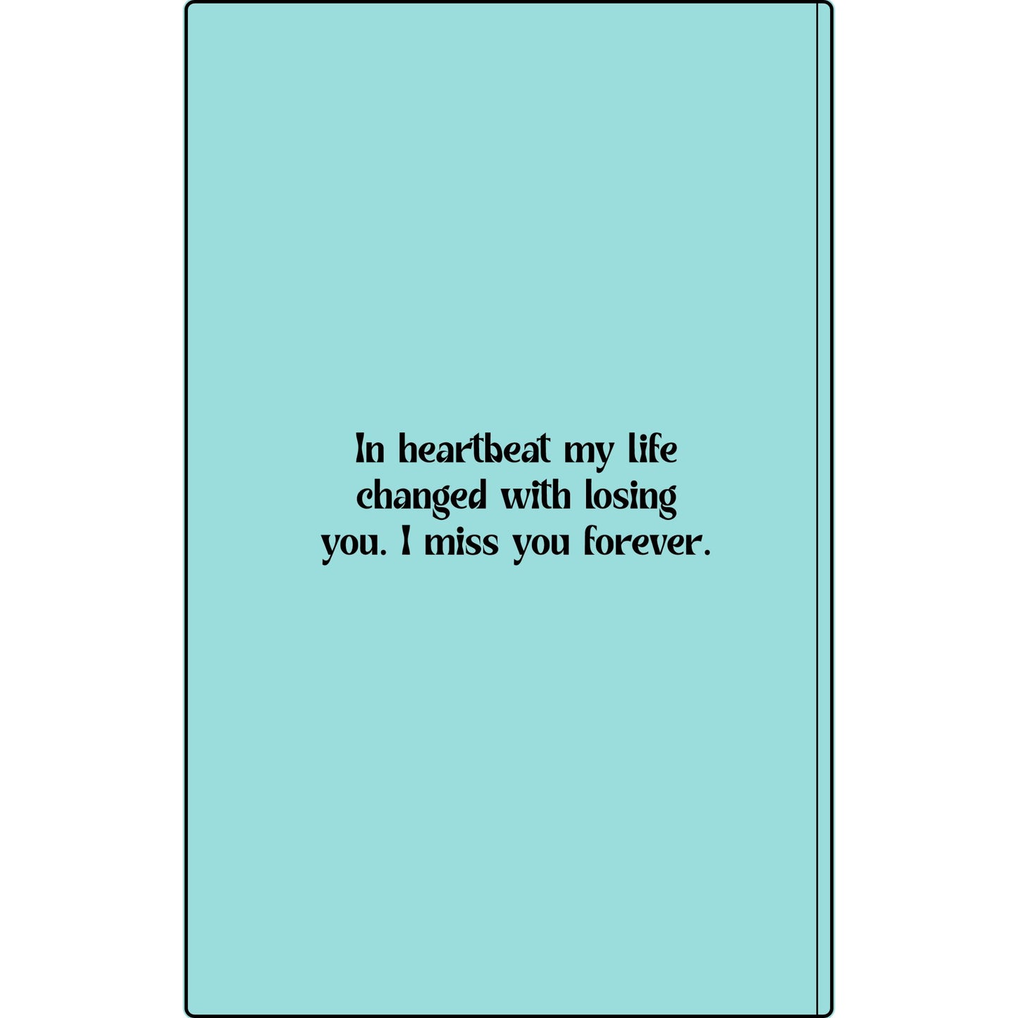 Personalized Dear Mum/Dad/Sister/Friend Engraved Vegan Leather Journal — "Things I Wish to Share with You" Memorial Gift