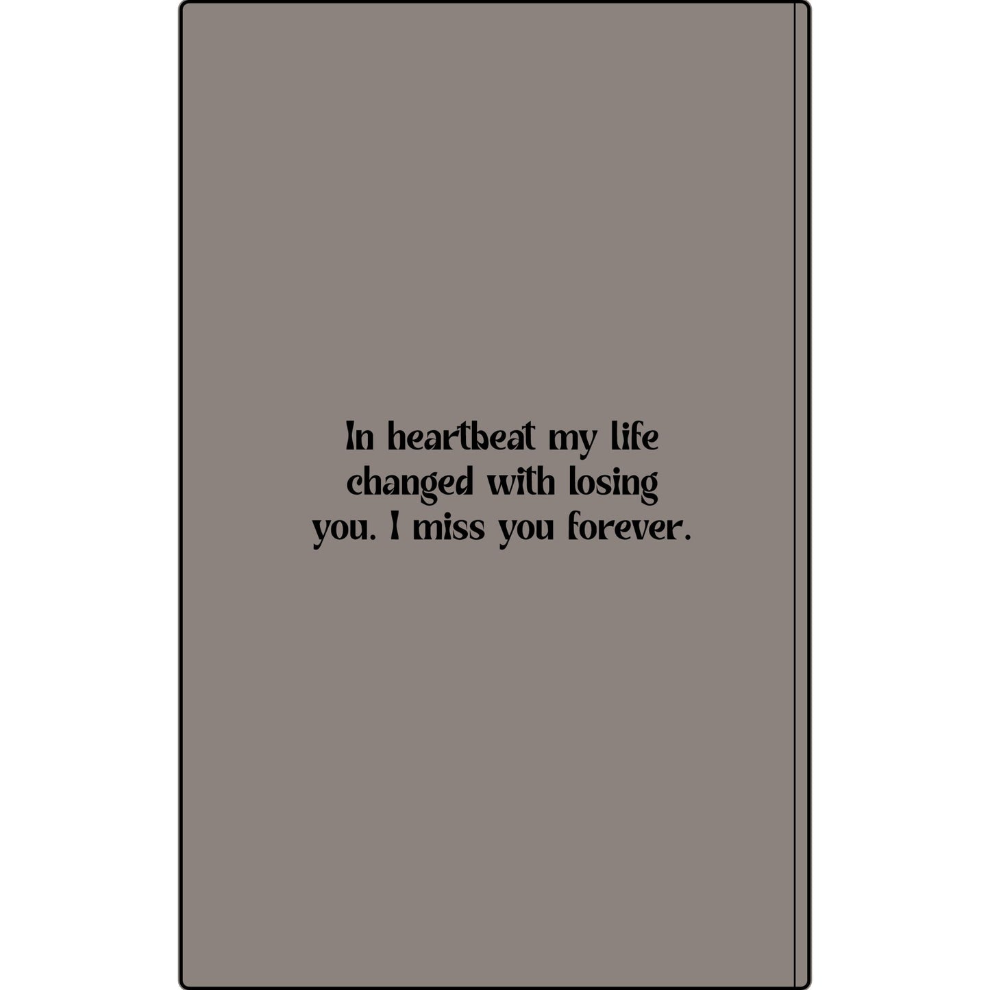 Personalized Dear Mum/Dad/Sister/Friend Engraved Vegan Leather Journal — "Things I Wish to Share with You" Memorial Gift