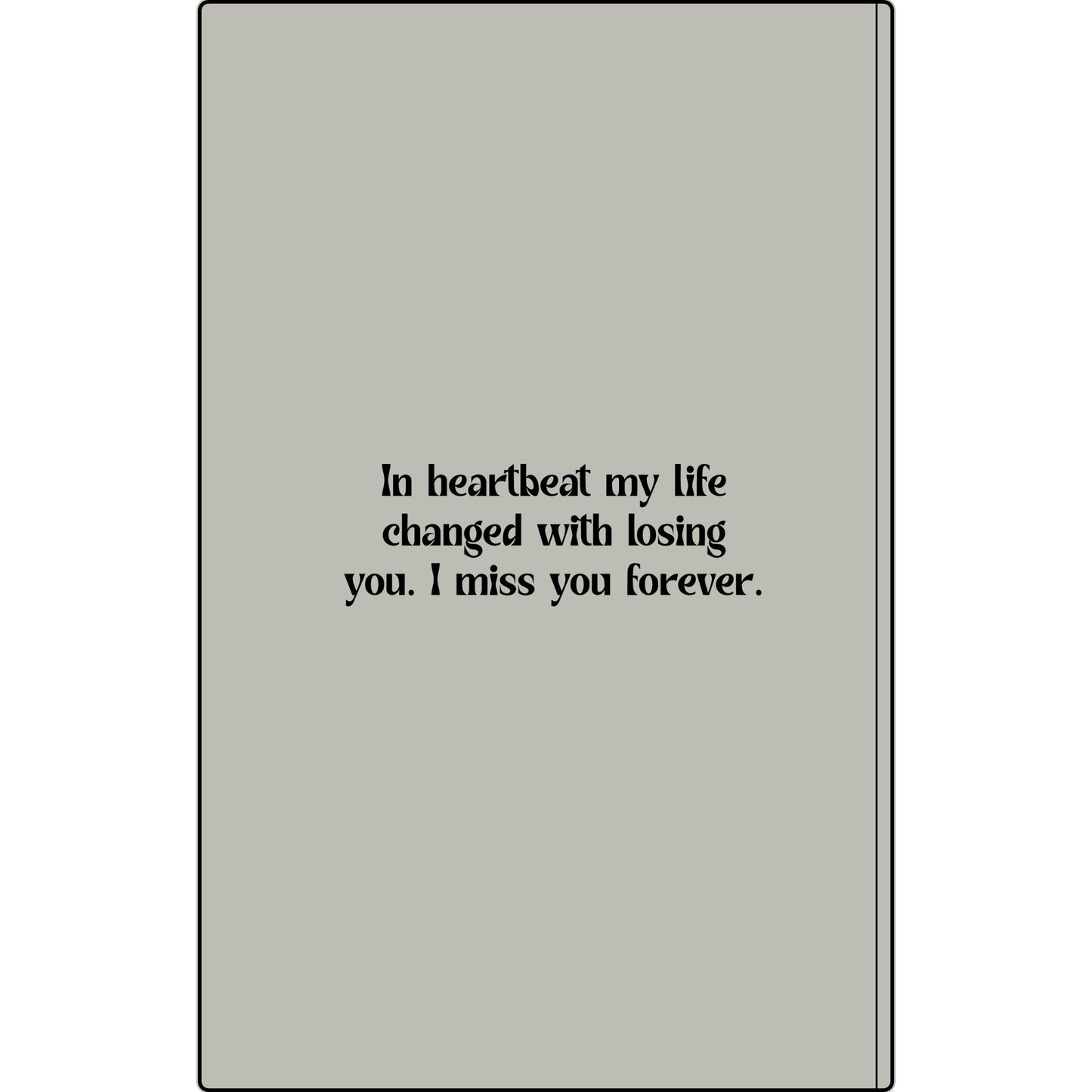 Personalized Dear Mum/Dad/Sister/Friend Engraved Vegan Leather Journal — "Things I Wish to Share with You" Memorial Gift