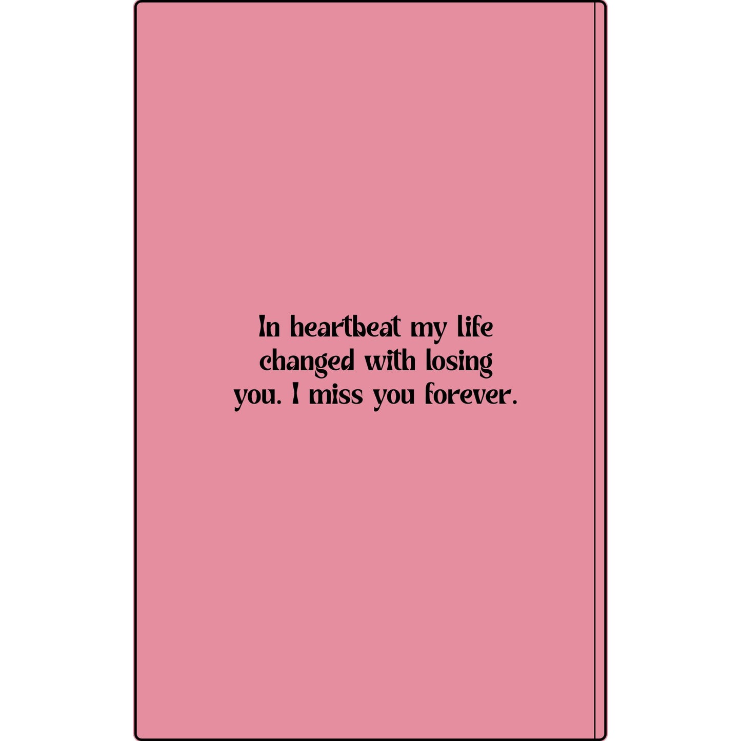 Personalized Dear Mum/Dad/Sister/Friend Engraved Vegan Leather Journal — "Things I Wish to Share with You" Memorial Gift