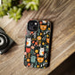 Whimsical Feline Garden iPhone and Samsung Tough Phone Cases,