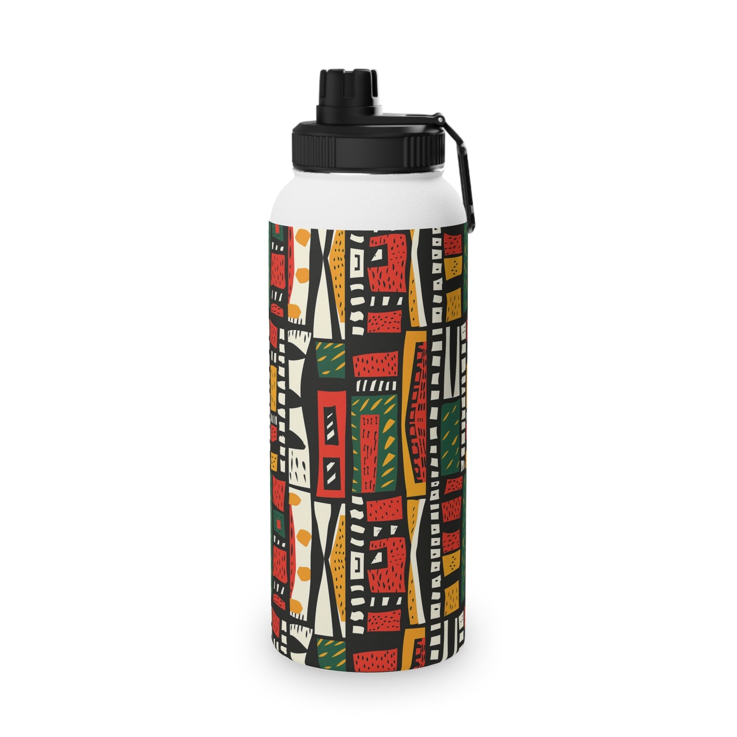 Tribal Harmony Stainless Steel Water Bottle, Sports Lid