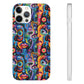 Psychedelic Visions Flexi iPhone and Samsung Case - Colorful Abstract Design.