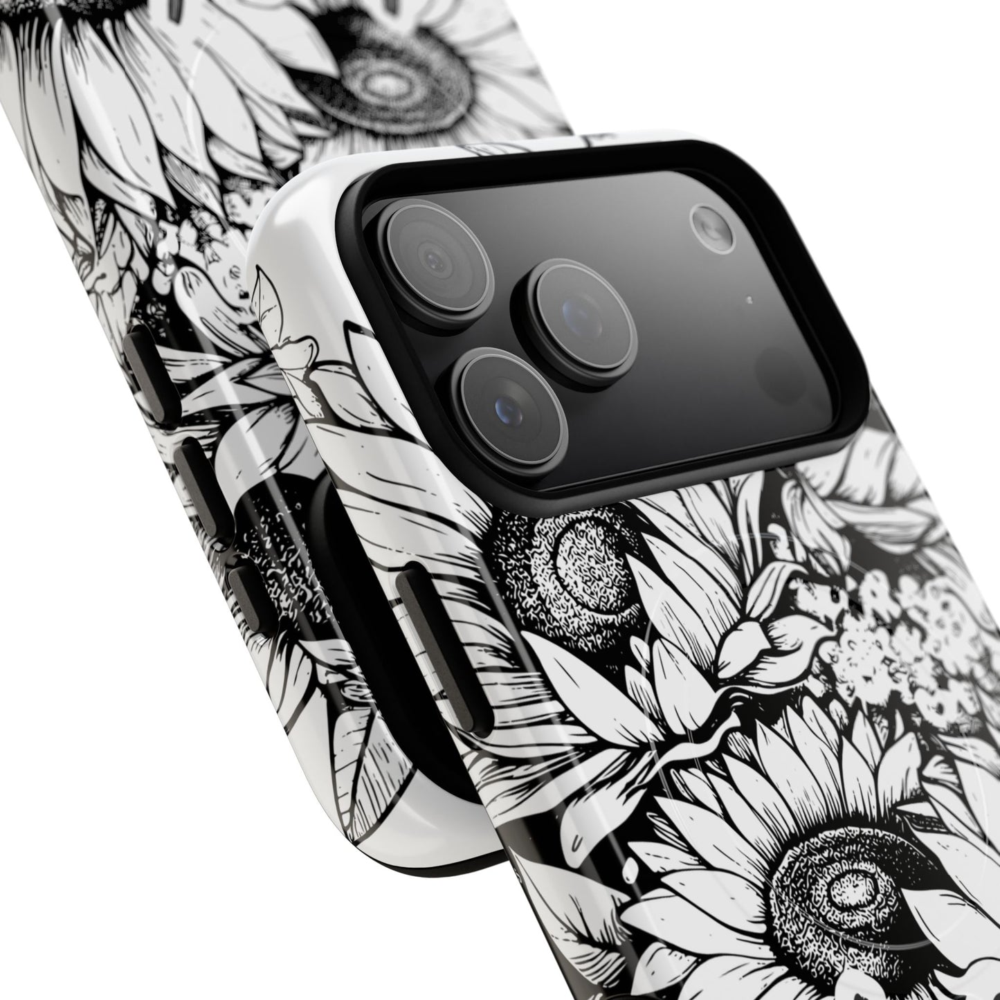 Loved John 3:16, Inspirational Gift, Tough iPhone Magnetic Case Scripture, Sunflower Bible Verse, MagSafe® iPhone® Tough Case, iPhone 14, iPhone 15, iPhone 16, Pro, Pro Max, Plus