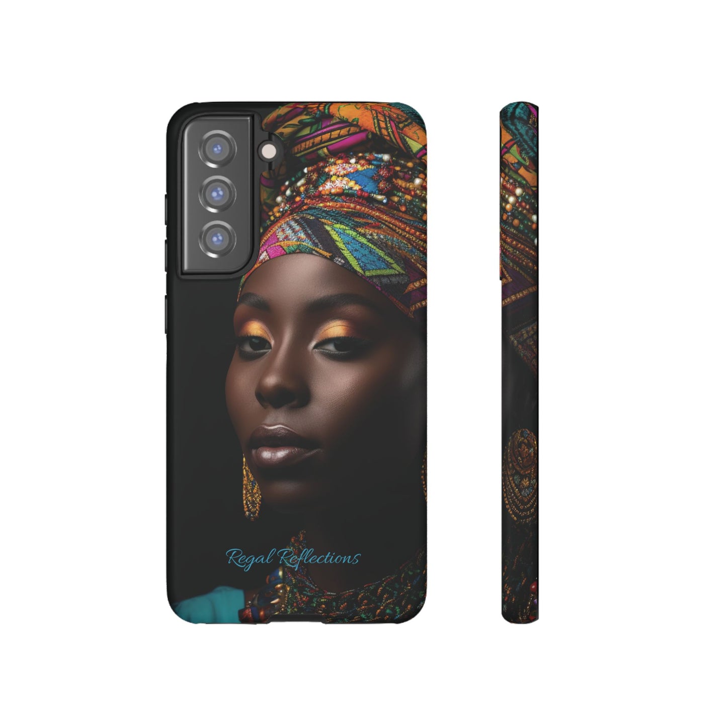 Regal Reflections: African Majesty Samsung Tough Phone Cases