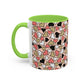 Heart Patterned Coffee Mug - Colorful Love Design, Perfect for Gifts & Celebrations