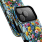 Floral Stained Glass Tough Magnetic Case, Durable Phone Cover, Gift for Nature Lovers, Unique Floral Design, Phone Accessories for All Occasions.