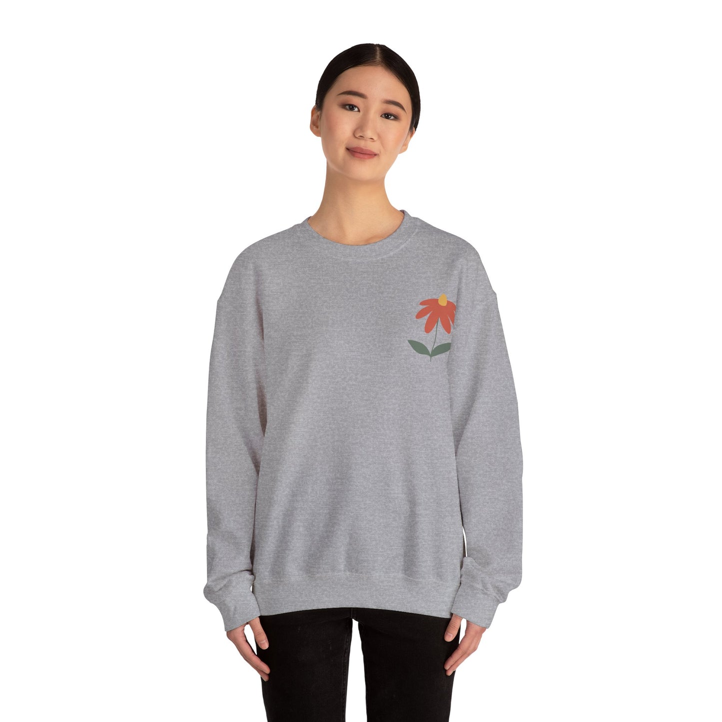 "All-Around Beauty" Unisex Floral Crewneck Sweatshirt