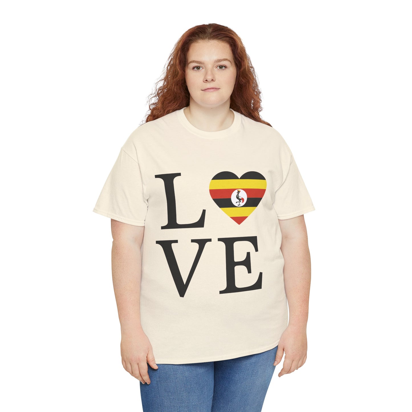 LOVE UGANDA Unisex Heavy Cotton Tee