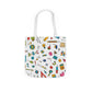 Personalized Classroom Couture Composition Book Inspired Canvas Tote Bag with Colorful Straps, Cute School Bag, Eco-Friendly Tote, Back to School Shopping Bag, Teacher Gift Idea