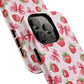 Strawberry Blush Coquette Magnetic Tough iPhone Cases - Funky Fruit Cases, Floral iPhone Cover, Trendy Gifts, iPhone Accessories, Strawberry Lover